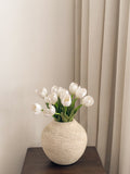 Artificial white tulips arrangement, ten stems, by FAUX Dubai